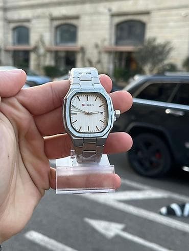 qara sabun: Yeni, Qol saatı, Curren, rəng - Gümüşü — 7