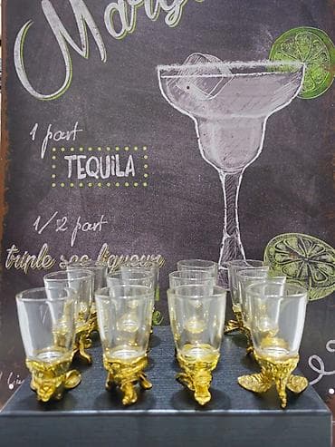 cop 29 termos: Rümkalar, rəng - Qızılı, Şüşə, 12 ədədli dəst — 4