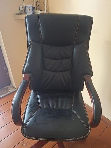 ucuz taxta: Ergonomik ofis kreslosu - Material: süni dəridən yumşaq oturacaq və — 3