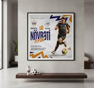 reklam led ekran: SEKTOR 8,6 VƏ SEKTOR 22 BİLET VAR • Qarabağ FK vs AFC Ajax futbol — 2