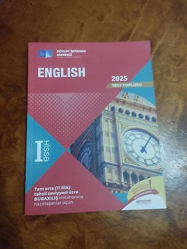 İngilis dili Testlər 11-ci sinif, DİM, 1-ci hissə