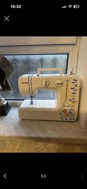 iphone 7 pulus: JANOME tikiş maşını – model 1388 - Mexaniki idarəetmə, yuxarıda — 3