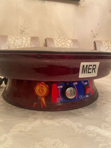 Qrillər: Elektrik sac/sac sobası – MER - Geniş, hamar sac səthi: lavaş, yuxa — 1