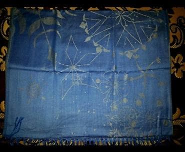 is cekmesi: Oriflame brendinə məxsus bu şarf tünd bənövşəyi və parlaq mavi — 3