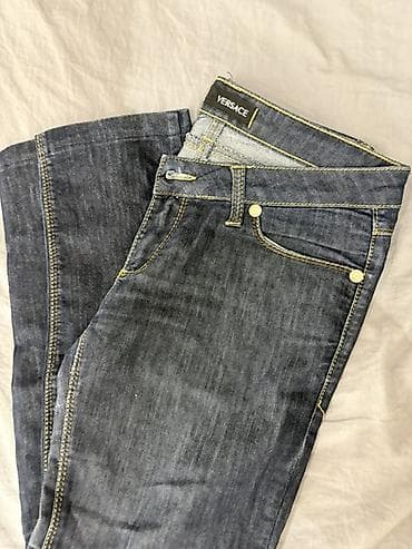Cinslər: Versace gadın cins şalvarı - Brend: Versace (etiketli) - Material — 2
