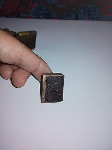 quran kitabı şəkilləri: Antik cib formatlı dua/kitabça və metal etui Kitab 1800 cu illərə — 8