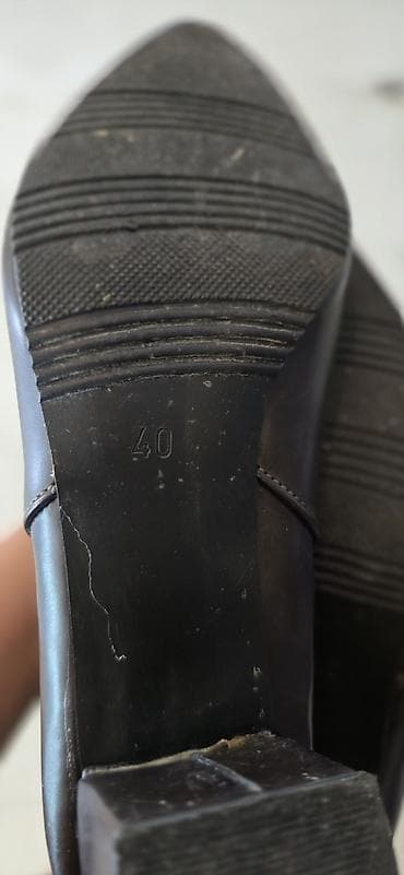 рабочие мужские сапоги: Qadın dizə qədər çəkmələr - Rəng: tünd qəhvəyi - Material: hamar — 3