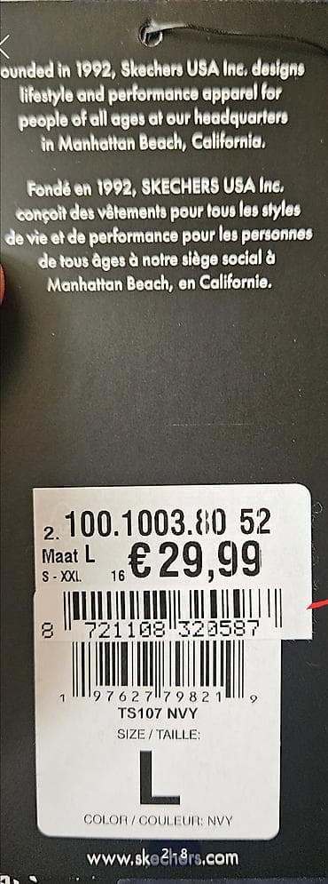 Cinslər: Məhsul: Kişi T‑şörtü — Skechers - Dizayn: Klassik qısaqol, kruq — 6