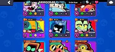 Brawl Stars hesabı – yüksək inkişaflı və zəngin kontentli - Kupa — 9