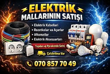 ELEKTRIK MALLARININ SATIŞI Məhsul çeşidi: - Elektrik kabelləri