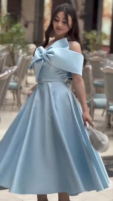 vecer: Göy rəngdə zərif ziyafət/libas 280 manata alınıb - Allegra - Model — 4