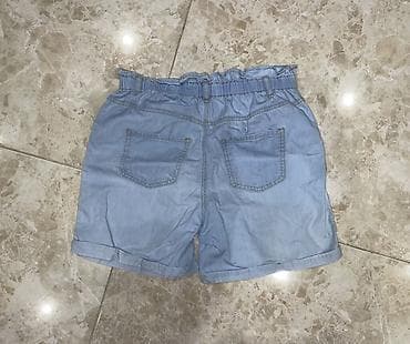 coban geyimi: Yüngül denim şort - Rəng: açıq mavi (light wash) - Material — 2