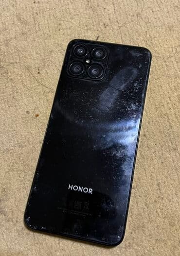 mətbəx qaz sobaları: Honor X8, 128 GB, rəng - Qara, Barmaq izi — 1