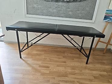 Masaaj/estetik üçün qatlanan çarpayı - Material: Qara rəngli, nəm və — 2