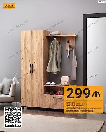 dolab ucuz: LA MINI dəhliz dolabı – kod: 1710 - Tip: Dəhliz dolabı (askılıq, rəf — 1