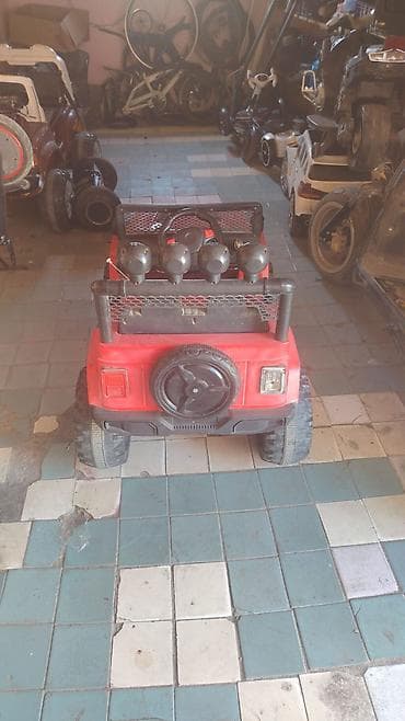 kiridit maşinlar: Uşaq üçün elektrikli ofroud jeep tipli maşın - Korpus: qırmızı rəng — 2
