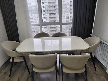 stol destleri: Qonaq otağı üçün, Yeni, Açılmayan, Oval masa, 6 stul — 1