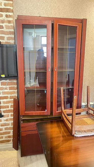 açar desdi: Mebel dəsti – şkaf və vitrin ünvan Masazır - Material: laminat/taxta — 3