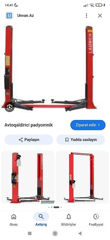 Автосервисное оборудование: İki dirəkli avtoqaldırıcı (podyomnik) – LAUNCH - Tip — 1