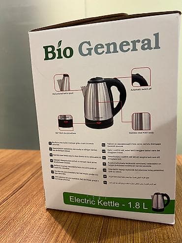 elektrikli sobalar: Elektrik çaydan Bio general, 1.6 - 2 l, Yeni, Pulsuz çatdırılma — 3