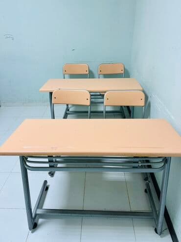 школьные парты и стулья: 6 стульев — 2