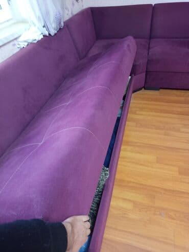 tək divan satışı: Künc divan, İşlənmiş, Açılan, Bazalı, Parça, Çatdırılma yoxdur — 5