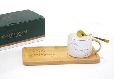 gence qab qacaq: Qəhvə dəsti, Keramika, 1 nəfərlik — 3