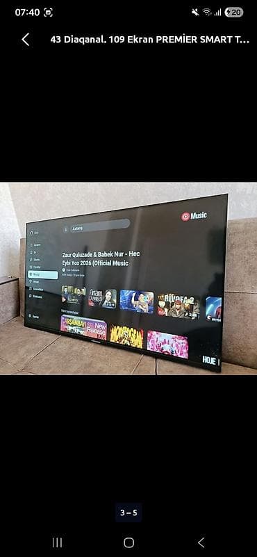 modul tipli evler: 109 Ekram Smart Wi-fi YouTube Pult cercıvesız Ekran Taube. Unvan — 1