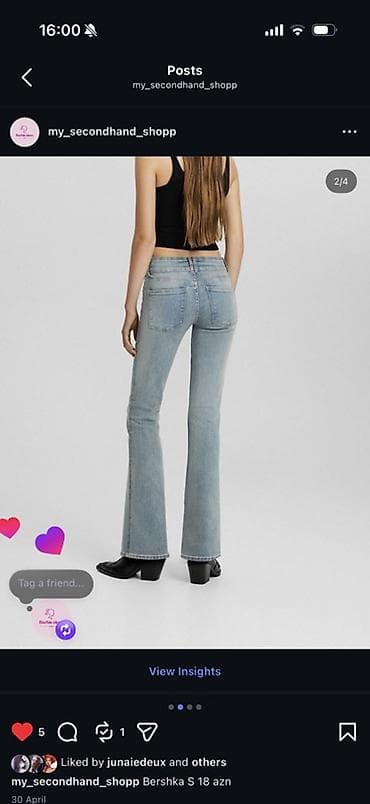 salvar: Cinslər, Bershka, S, rəng - Mavi — 2