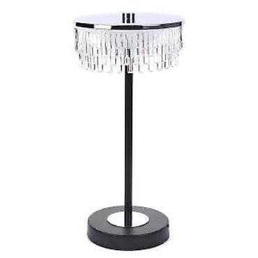 masa lampası: Kristal asqılı masa lampası - Dizayn: Yuxarı hissədə dairəvi metal — 3