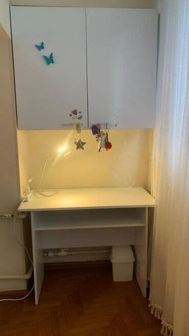 müdir stolu: İş masaları 2 ədəd kitab və ya əşya dolabı ( divardan asma )1 ədəd — 2