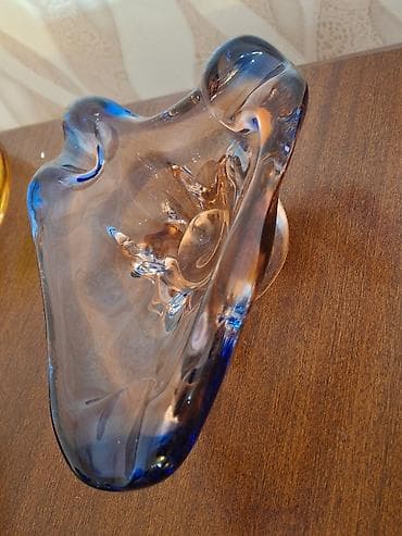 Murano üslubunda dekorativ büllur/şüşə qablar dəsti - Material — 2