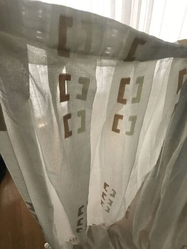 kətan pərdələr: İşlənmiş, Kətan Tül, rəng - Bej, Ünvandan götürmə — 1