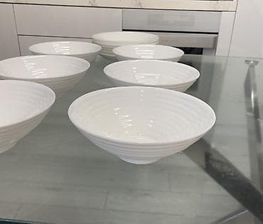 Boşqablar, rəng - Ağ, Keramika