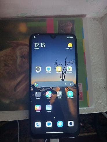 telfon honor: Redmi Note 8, 64 GB, rəng - Qara, Barmaq izi — 1
