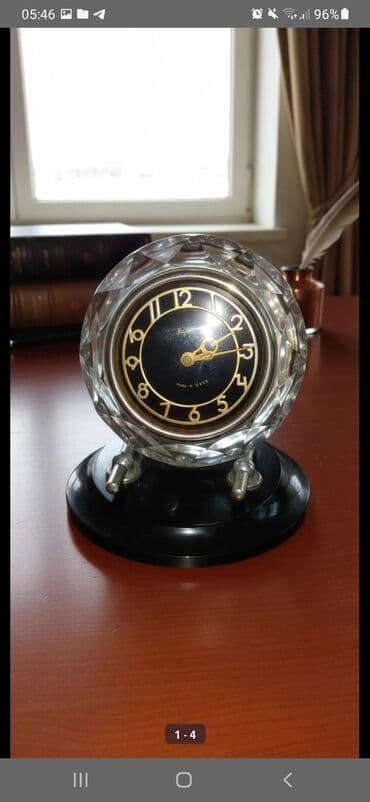 qədim saat: Masaüstü Mexaniki Əntiq saat Lighthouse, 1975 il, Paslanmayan polad — 2