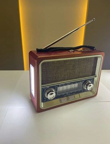 fləşkart qiymətləri: Nostalji görünüşlü səs gücləndirici Fm radio Bluetooth USB flashkart — 7
