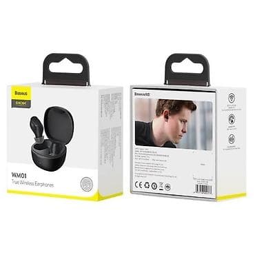 Simsiz (Bluetooth) Qulaqcıqlar, Baseus, rəng - Qara