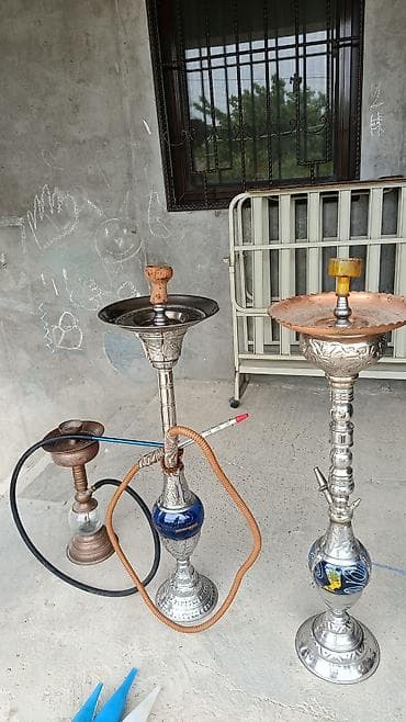 gümüşün qiyməti: Məhsul: Nargilə dəstləri (3 ədəd) Təsvir: - Klassik dizaynlı, metal — 1