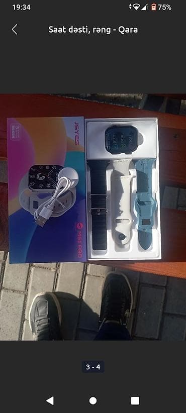 hoco ew 30: Yeni, Smart saat, Аnti-lost, rəng - Qara — 8