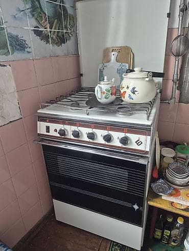 Qaz sobası Ayrıca dayanan, 4 gözlü