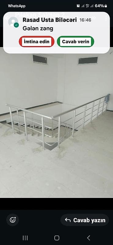 Перила: Paslanmayan poladdan pilləkən məhəccəri və tutacaqların hazırlanması — 4