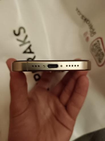 telefon iphone 12: IPhone 15 Pro, 128 GB, Gümüşü, Face ID — 3
