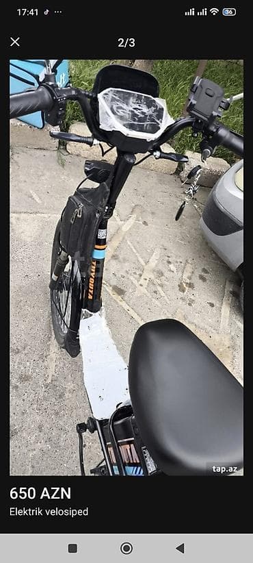 velosiped 29: Elektrik velosiped – şəhər içi rahat və qənaətcil sürüş üçün. 45 klm — 2