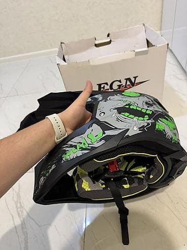 kompressor teh: Motokros/qaydasız yol üçün tam üzlü kask - Brend: FGN - Model tipi — 3