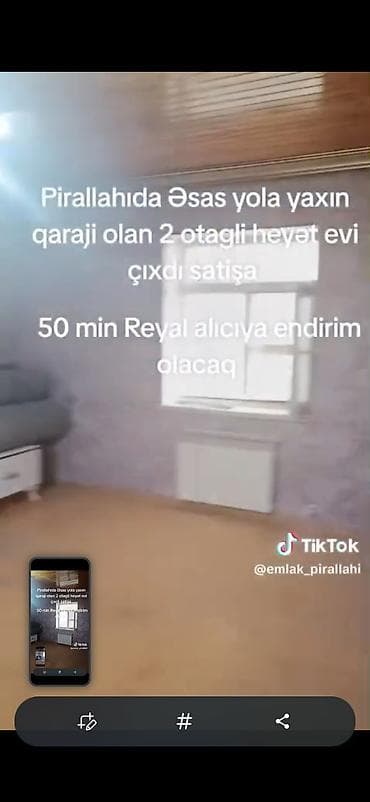 mini evler: Pirallahıda əsas yola yaxın yerləşən 2 otaqlı həyət evi. Həyətdə qaraj — 3