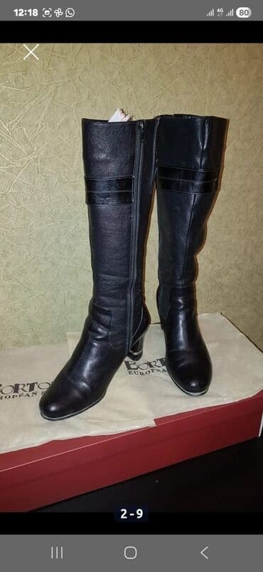 резиновые сапоги баку: Размер: 39, цвет - Черный, Б/у — 3