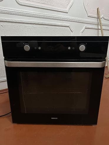 Beko quraşdırılma tipli elektrik sobası - İnoks tutacaq və qara şüşə
