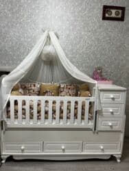 demir carpayı: Oğlan və qız üçün, Yeni, Çarpayı, Matras ilə, Siyirməli — 1