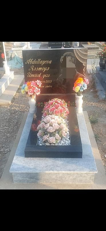 uze hicama: Qranit məzar abidələrinin hazırlanması və quraşdırılması xidməti - — 8